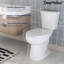 Toilettes deux pièces pour salle de bain DeerValley Dynasty, cuvettes de toilette à hauteur de chaise ADA 17,3 po avec siège à fermeture en douceur-89280710