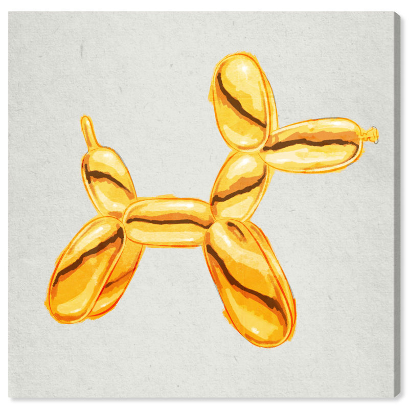 « balloon dog lux », impression encadrée, Toile tendue, H 12 po x l 12 po x P 0,75 po