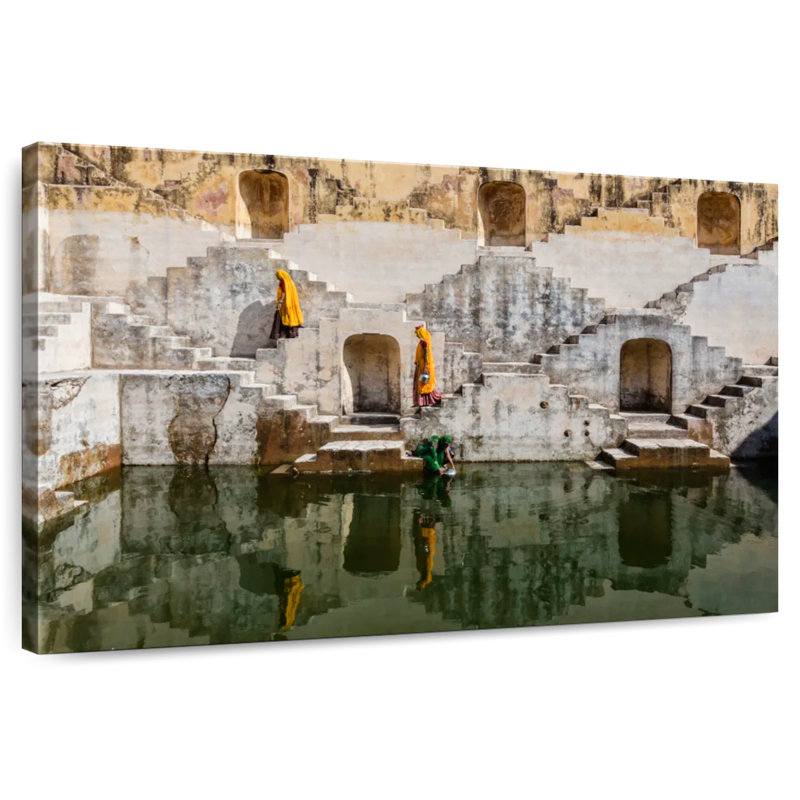 Lilie Jaipur Stepwell, 20" H x 30" W