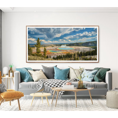 Yellowstone National Park Poster, Travel Print, Nature Landscape, Extra Large Horizontal Wall Art