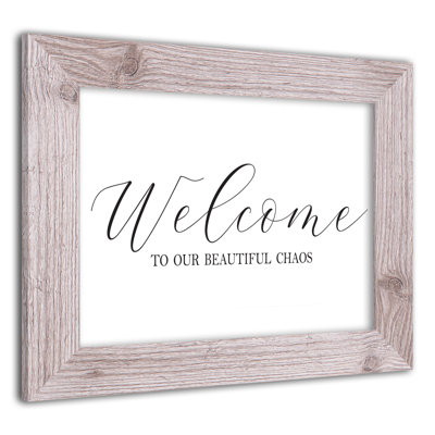 Welcome Welcome Chaos, reproduction encadrée