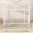 Full Over Full Metal Bunk Bed With Twin Trundle, Ladder And Guardrails-1210731551