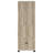 Kovu 3-Shelf Media Tower With Storage Cabinet Antique Pine-1015742356