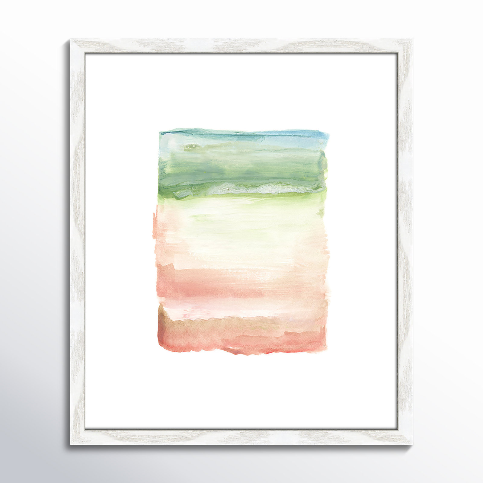 Nabi "Skye I" Print, White Framed Paper, 19" H x 16" W x 0.75" D