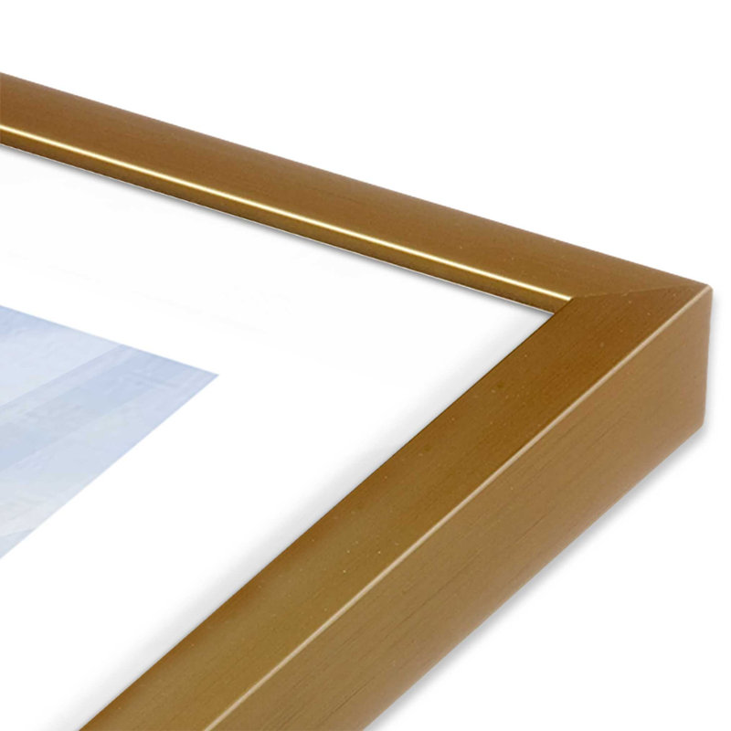 Sandy Whispers, encadré sur papier par Max Maxx Print, Or poli, H 13,25 po x l 17,25 po x P 1,25 po
