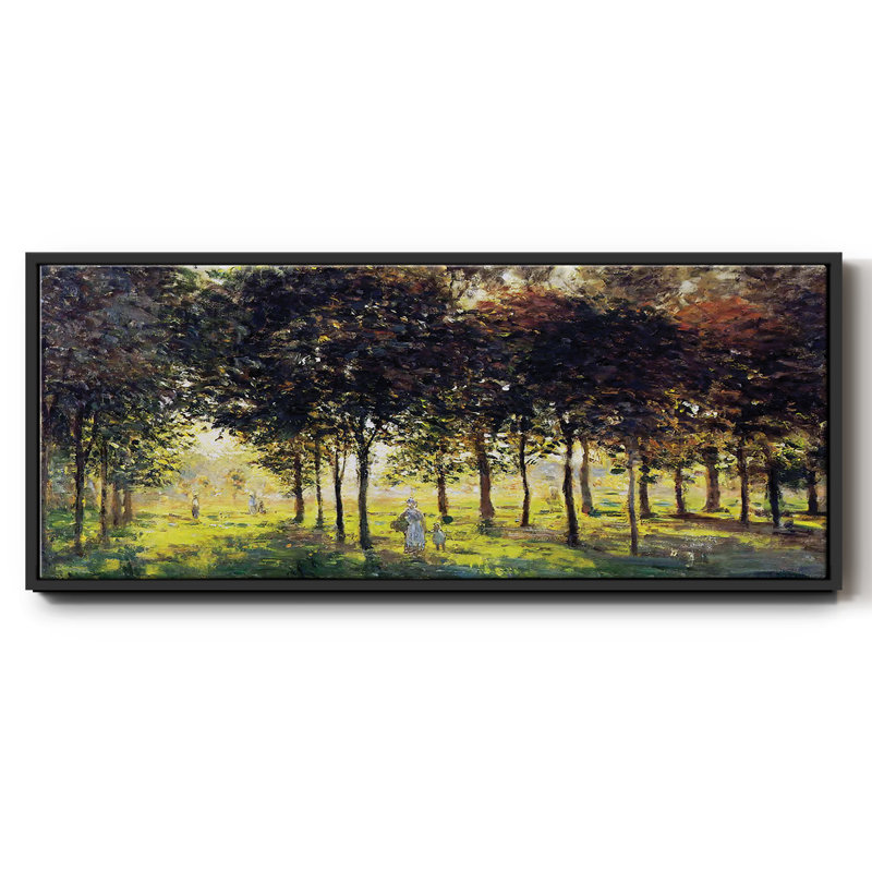 La promenade à Argenteuil, coucher de soleil, 1874 - toile encadrée