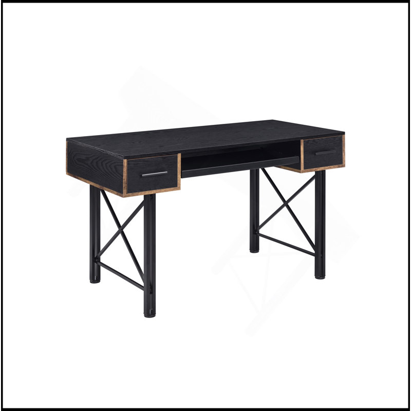 Black Finish Computer Desk