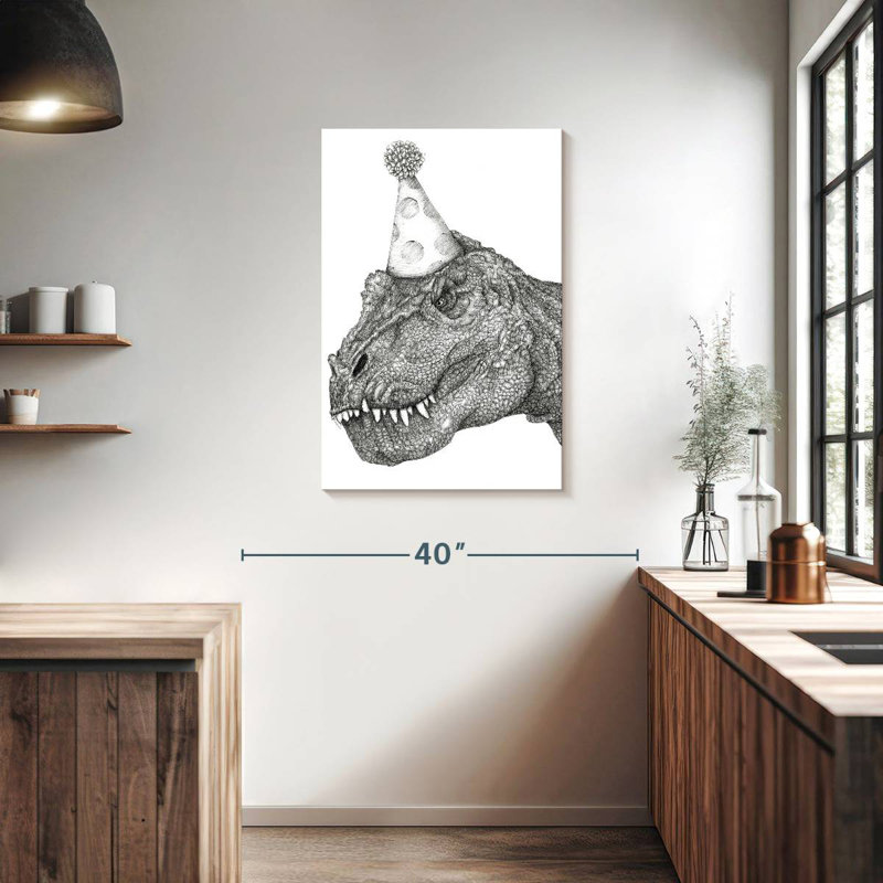 Brampt fête dinosaure, H 36 po x l 24 po