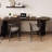 Black Straight Solid Wood Bar Table