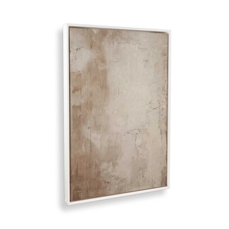Impression sur toile Fresco's Silent Tale I, H 30,75 po x l 20,75 po x P 1,75 po, Cadre flottant blanc opaque