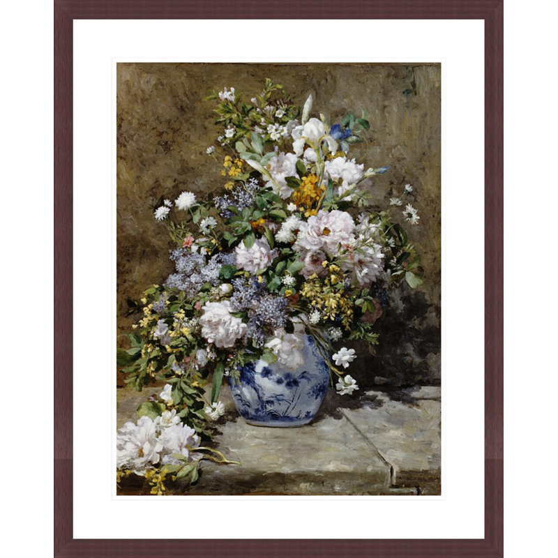 «Spring Bouquet» par Pierre-Auguste Renoir, impression giclée sur cadre, H 29,15 po x l 23,5 po