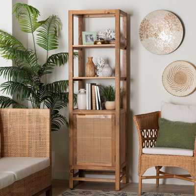 Armoire de rangement Bali & Pari Sibu avec porte en rotin