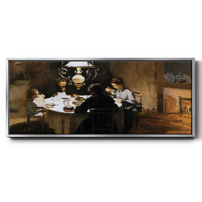 The Dinner, 1868- Framed Canvas