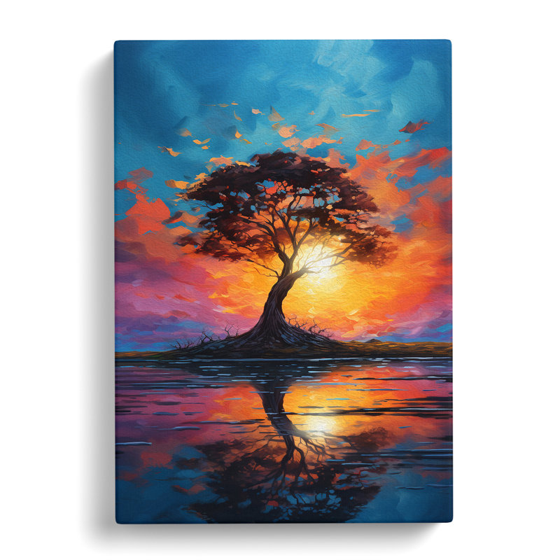 Sunset Impressionism - Print, 60cm H x 40cm W x 3cm D