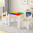 Teamson Kids Multi-Activity Table and Chair Set with Reversible Tabletop and Storage