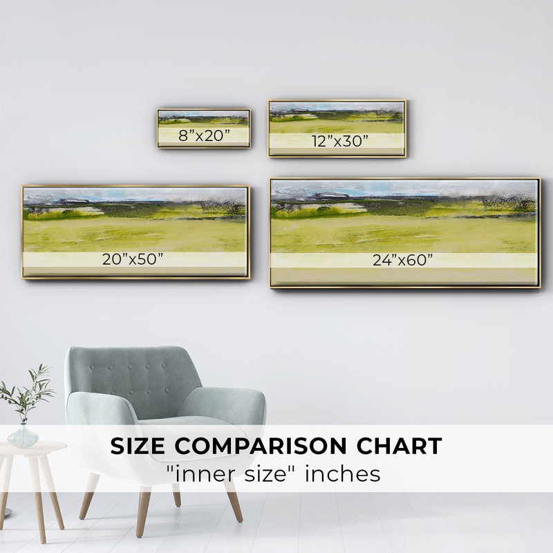 From the Terrace IV- Framed Canvas, 20" H x 50" W