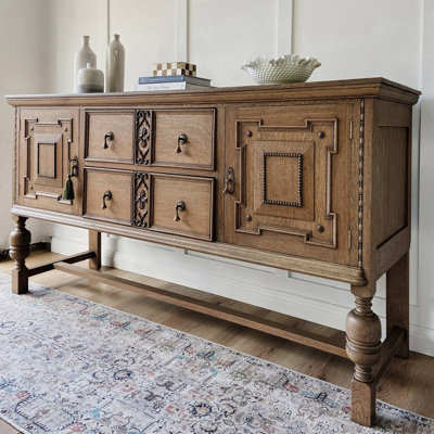 Console rétro de style champêtre français
