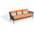 84.5" Wide Patio Sofa with Cushion-1617078560