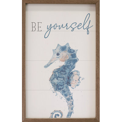 Be Yourself Seahorse White