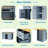 Kitchen Island With 2 Bar Stools, Power Outlet, 5 Wheels, Drop Leaf And Drawers-1173129019