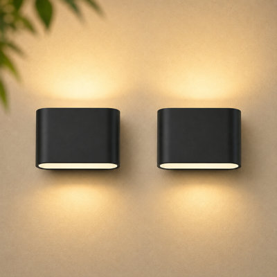 6.2'' x 4.7'' Dimmable Metal Square Wall Sconce Flush Mounted Sconces Light Wall Lamp