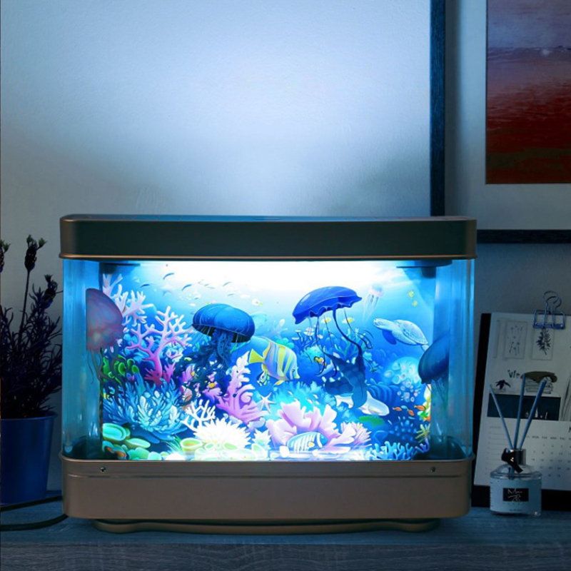 Déplacement de l'aquarium artificiel faux aquarium