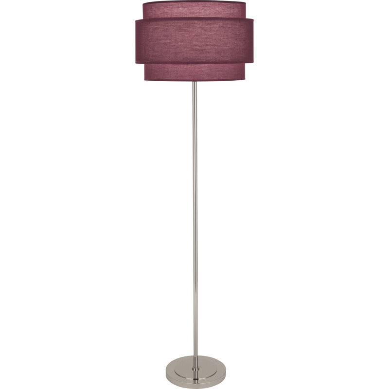 Lampe sur pied 62,75 po Decker, Nickel poli, Vin millésimé