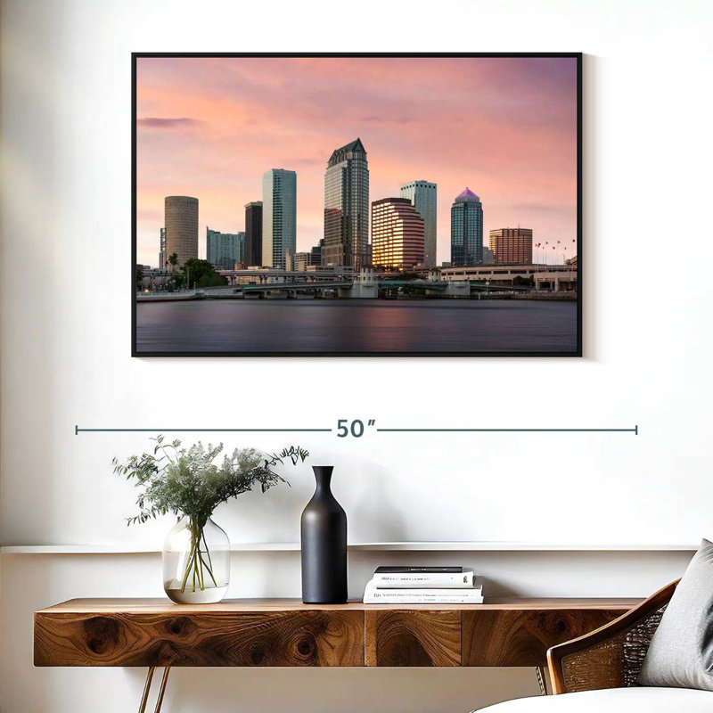 Tampa Bay, Cadre flottant noir, 40 po x 27 po