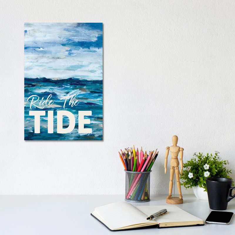 Ride The Tide by L. Hewitt - Wrapped Canvas Gallery-Wrapped Canvas Giclée, 20.32 cm H x 30.48 cm W