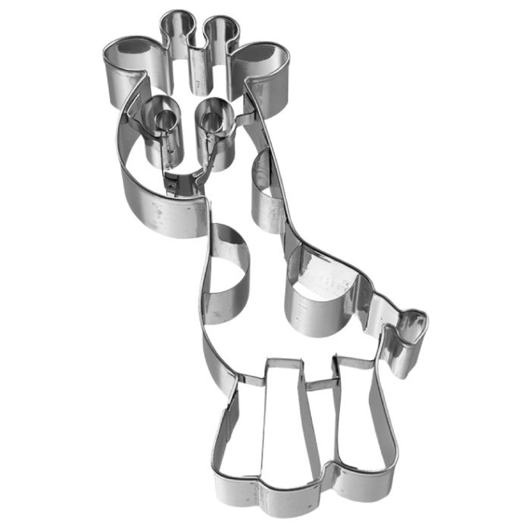 Ausstechform Giraffe, 11 Cm, Edelstahl, Mit Innenprägung PG Grün