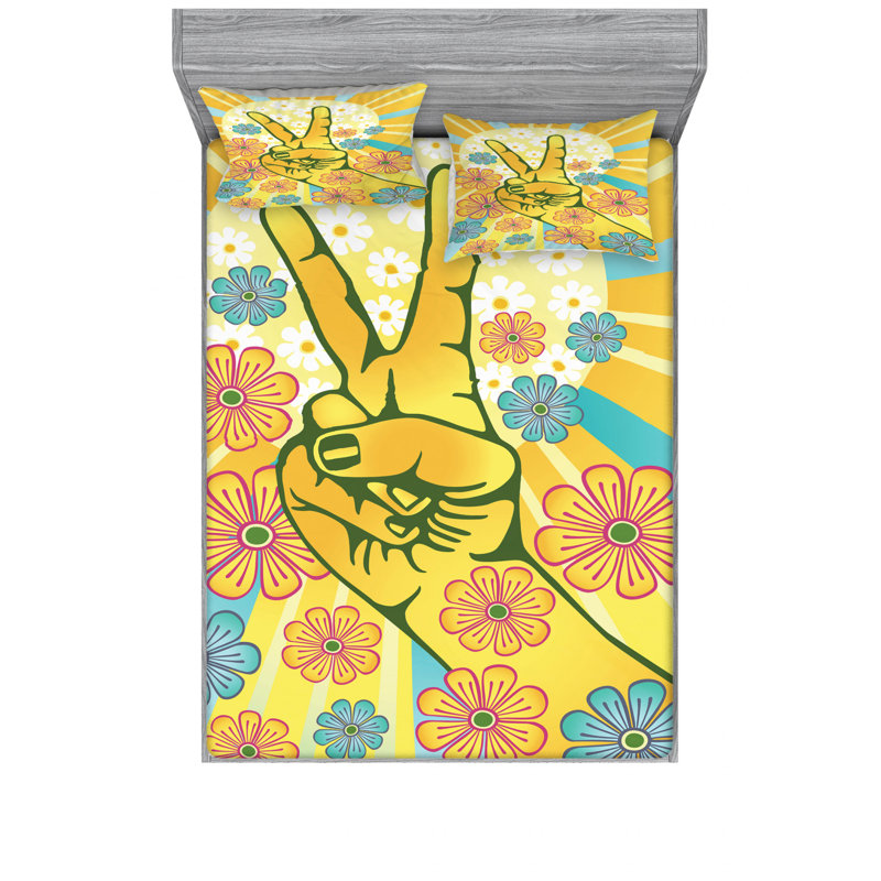 Microfiber Sheet Set, Queen Sheet Set with Fitted Sheet