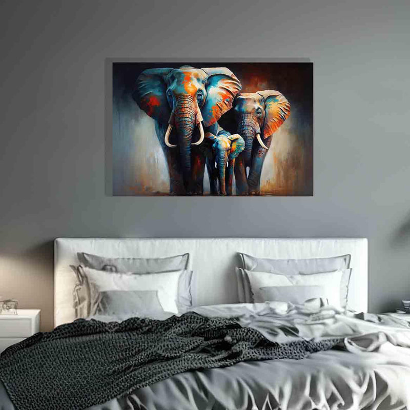 Animals Wall Decor on Canvas, 76cm H x 50cm W x 1cm D