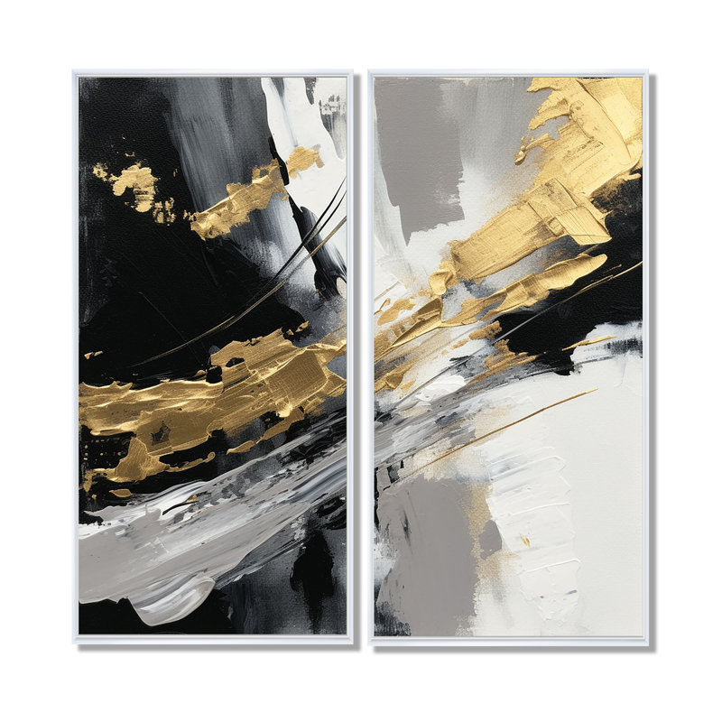 Mystery Awakening II - art mural moderne bleu, H 40 po x l 40 po, Impression encadrée flottante, White