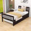 Lit plateforme simple en bois avec lit gigogne simple-1731201281