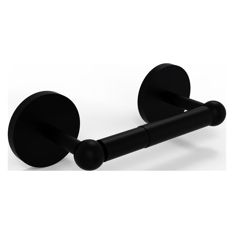 Porte-papier hygiénique mural double, Noir mat