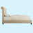Fabric Upholstered Bed Frame with Adjustable Headboard/Chesterfield-Styled/Wood Slat Support-472233128-472233134