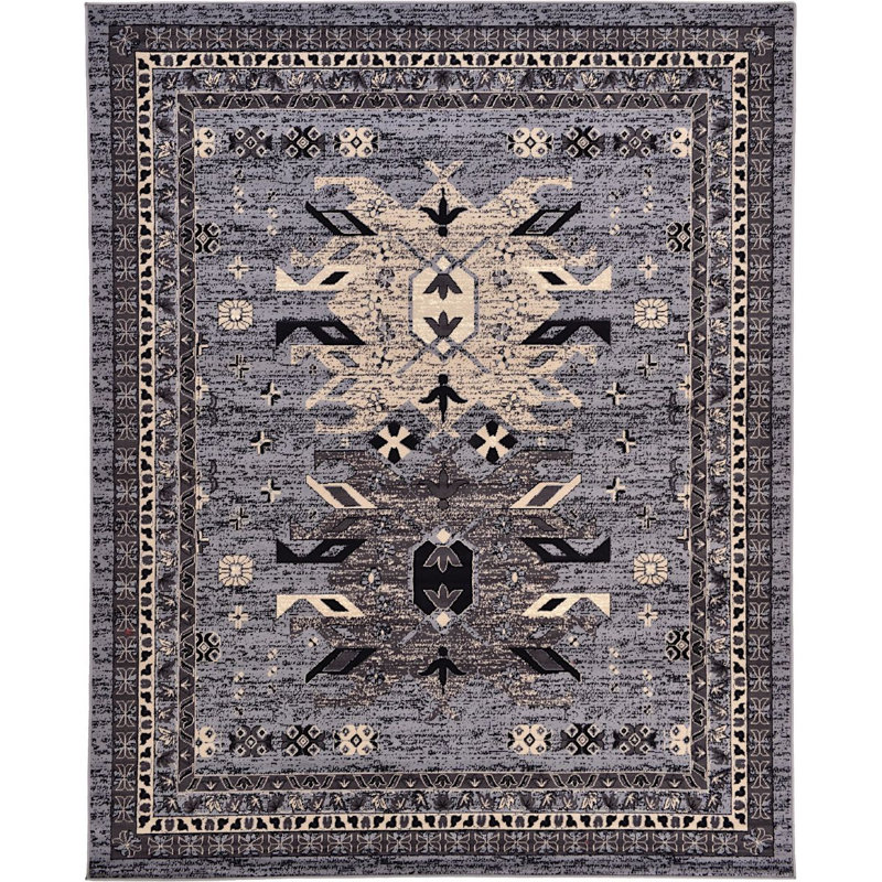 Adonnis Southwestern Indoor Rug, Rectangle 9'10" x 13'