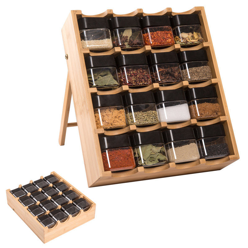 Freestanding Bamboo Spice Rack