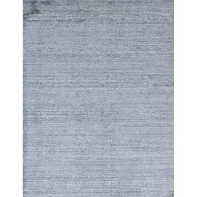 Tapis bleu de haute qualité noué à la main