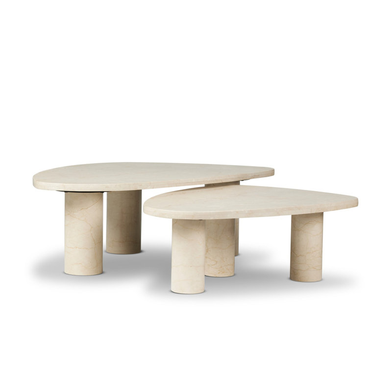 Table basse Moraga, Crème