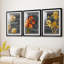Tableau noir Paris II - Impression encadrée sur mesure de qualité supérieure mate - 3 pièces-466967967-466967936