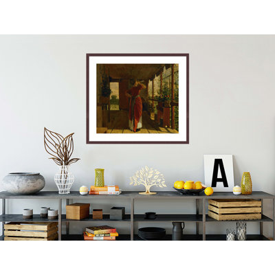 The Dinner Horn by Winslow Homer -Framed Giclee Print