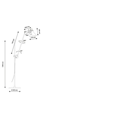 Lampe Gras Task Floor Lamp