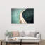 Grand Curved Dam Geometric Modern Architecture Wall Art Print 1 Piece Wrapped Canvas Wall Art-1150030427