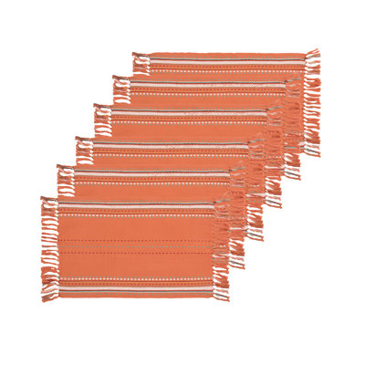 Ensemble de 6 napperons Southwest Sienna