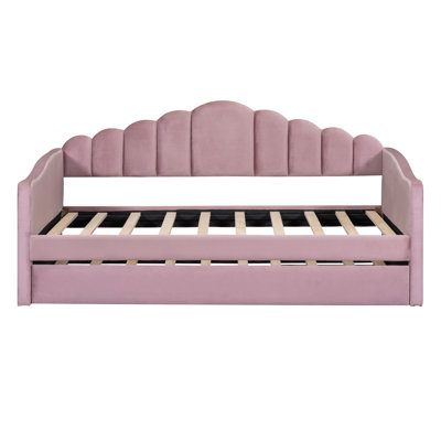 Twin Size Upholstered Daybed With Trundle