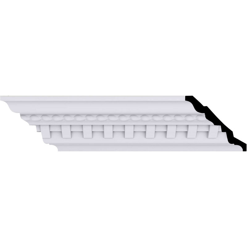 Rempart dentelé et moulure couronnée