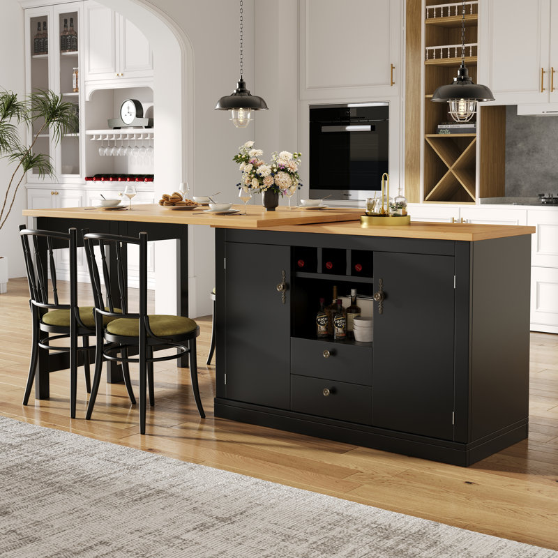 120cm Bar Cabinet, Black