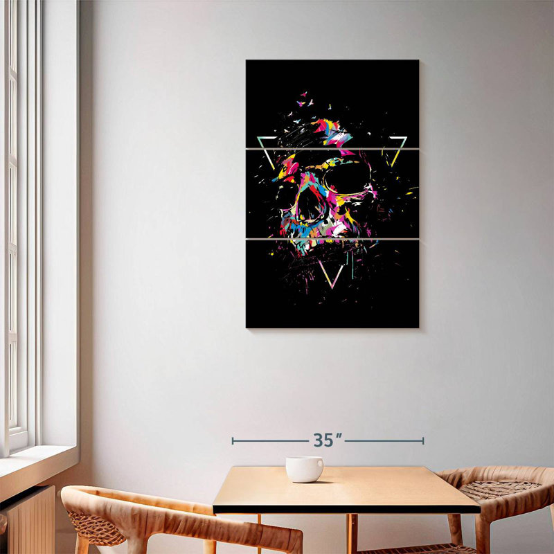 Kerner Graphic Skull, 57" H x 36" W