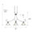 Anglim 3 - Light Steel Dimmable Linear Chandelier-83983434